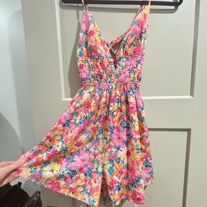 White Fox Boutique Vibrant Floral Dress